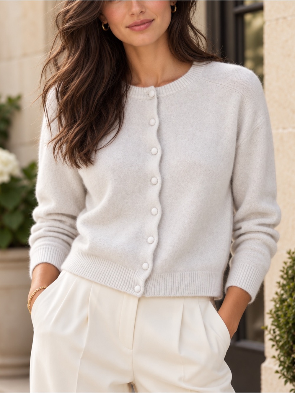 Joie 100% Cashmere Cardigan Luxury Preppy Soft Cozy Size L